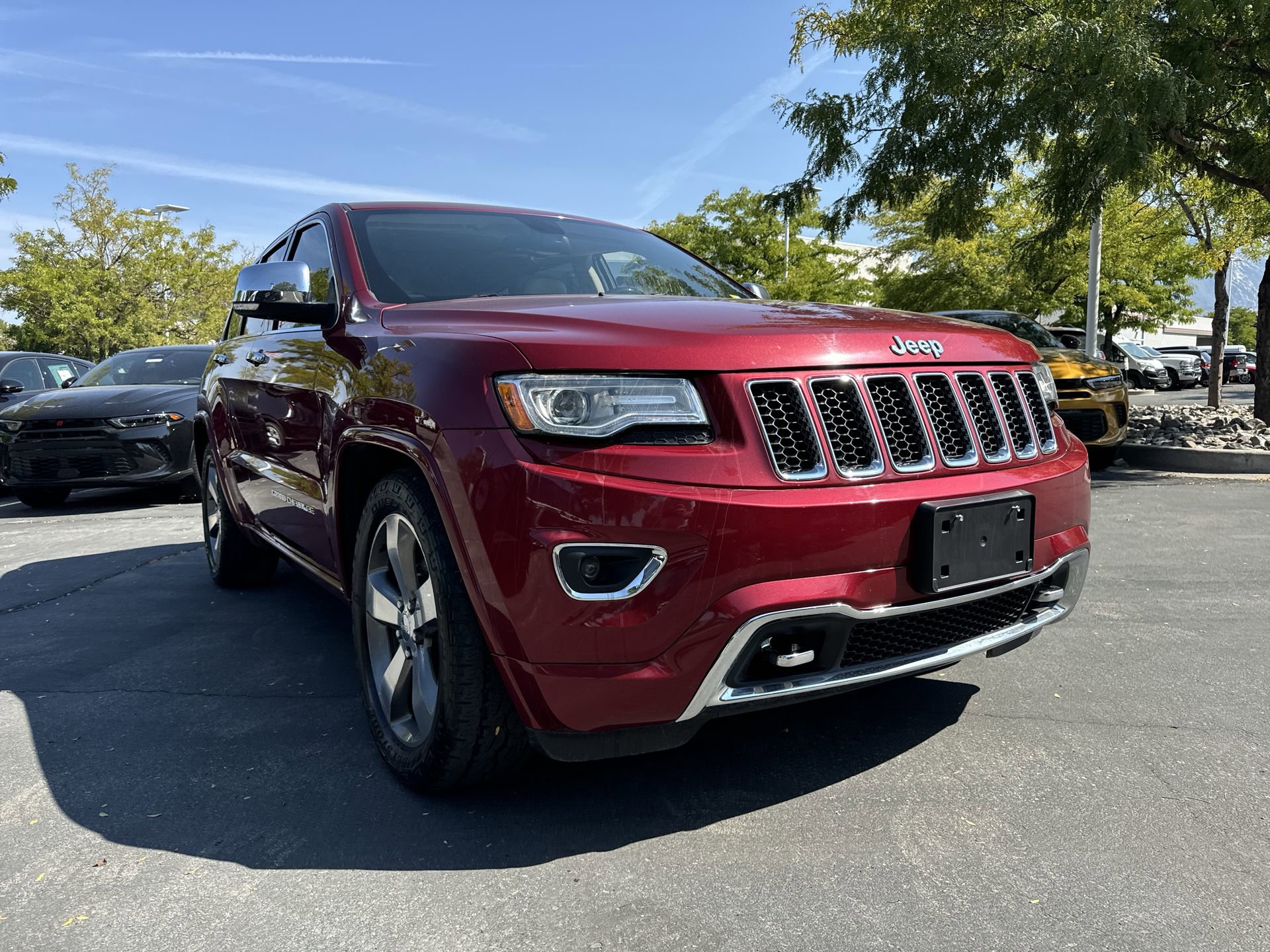 Used 2014 Jeep Grand Cherokee Overland with VIN 1C4RJFCG7EC492676 for sale in Sandy, UT