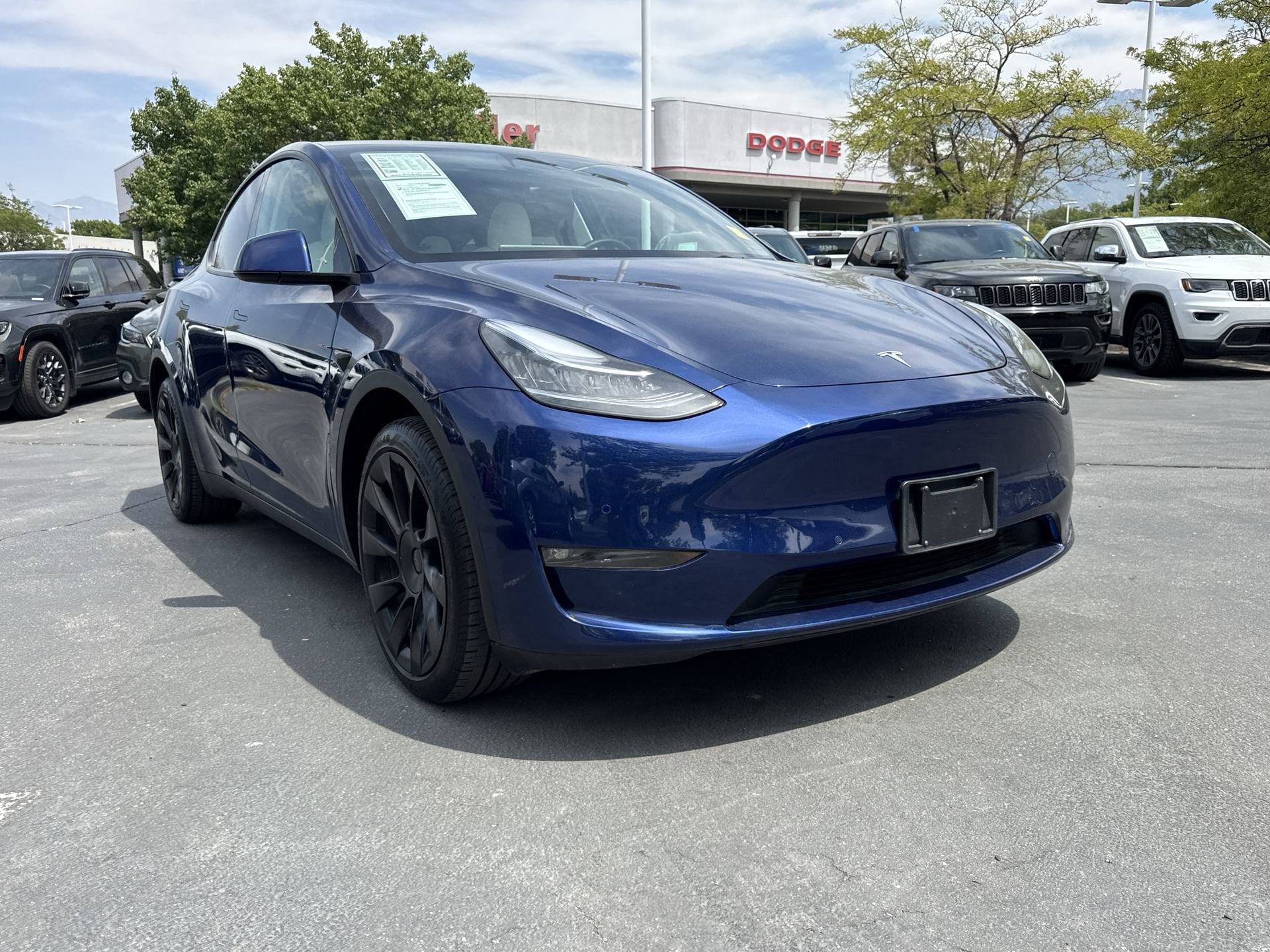 Used 2021 Tesla Model Y Long Range with VIN 5YJYGDEE3MF216247 for sale in Riverdale, UT