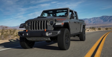 Jeep Gladiator with top open