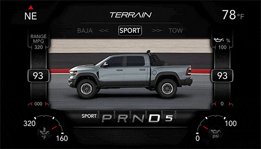 Dynamic Drive Modes in the 2021 Ram 1500 TRX
