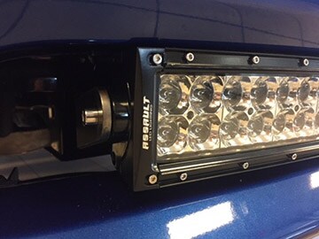 Ram 1500 Custom Front Bumper Lights Close-up Custom Front Bumper Lights for Ram 1500, installed, Avondale, AZ