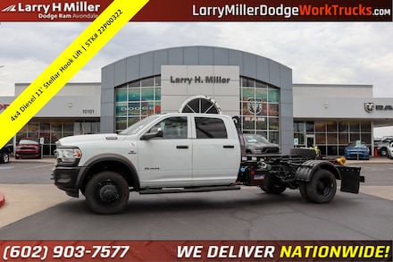 Featured New 2022 Ram 5500 Crew Cab 4x4 5500 TRADESMAN CHASSIS CREW CAB 4X4 84' CA Pickup for sale near you in Avondale, AZ