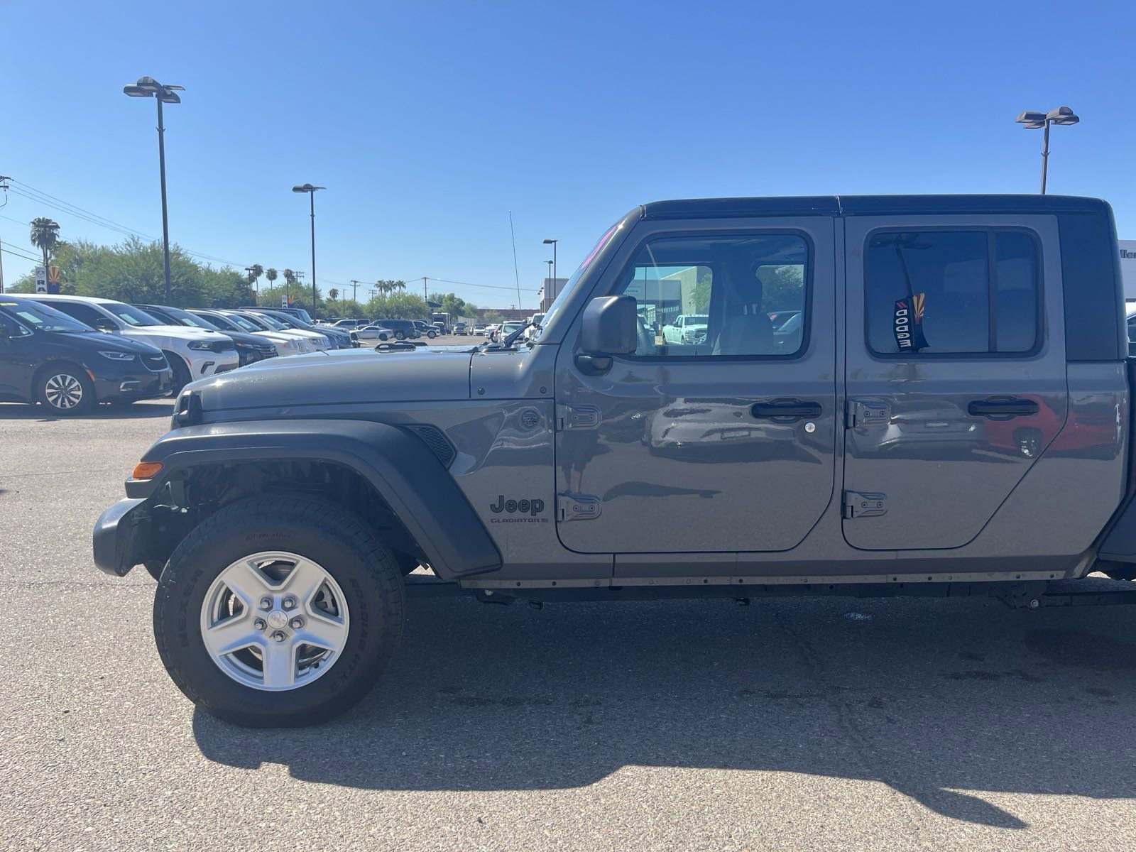 Certified 2023 Jeep Gladiator Sport S with VIN 1C6HJTAG6PL529174 for sale in Tucson, AZ