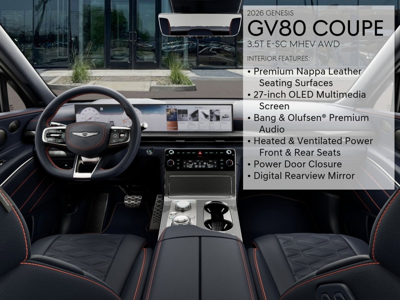 2026 GENESIS GV80 Coupe E-SC - Photo 15