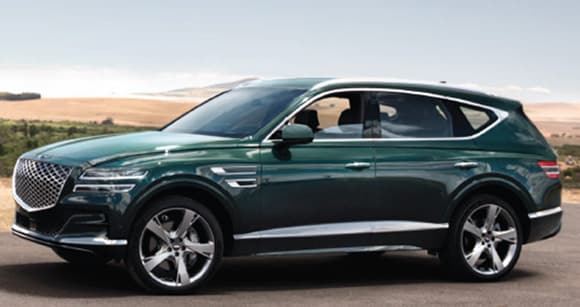 2023 Genesis GV80 exterior photo, rear angle driver side