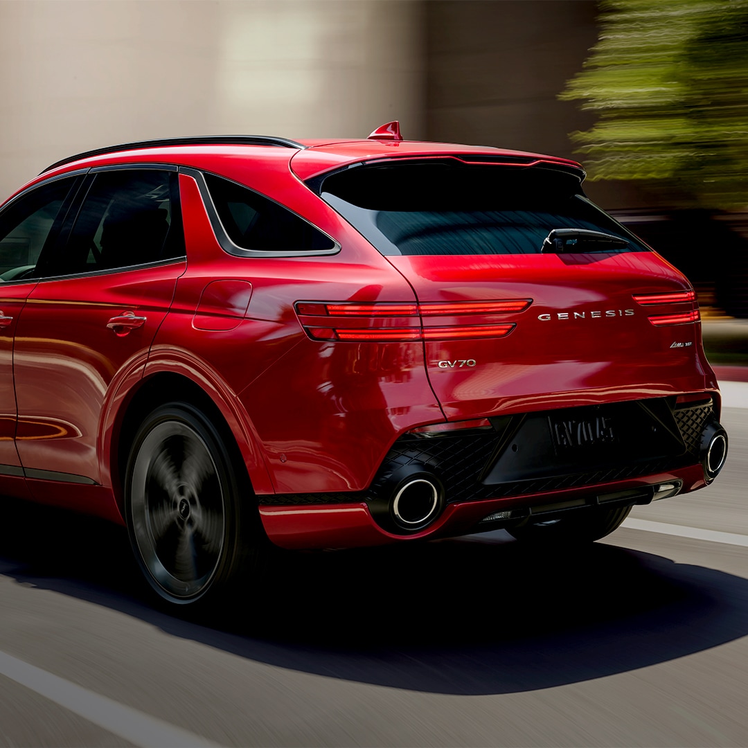 All-New 2022 Genesis GV70 SUV rear view