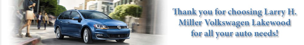 Thank you for choosing Larry H. Miller Volkswagen Lakewood, a Denver VW dealer