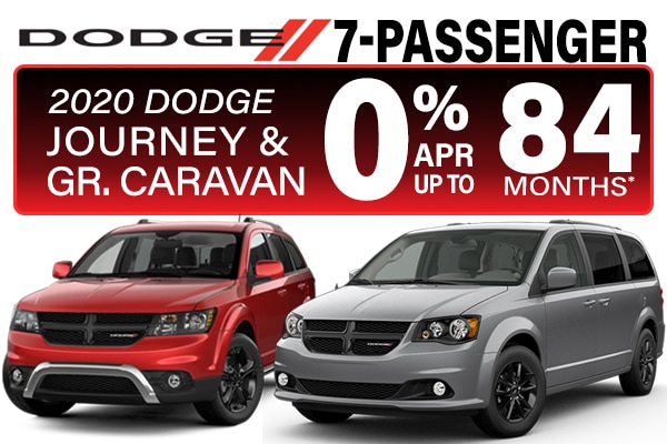 0% APR for 84 months on all in-stock New Dodge Journey and Grand Caravan in Peoria, AZ!