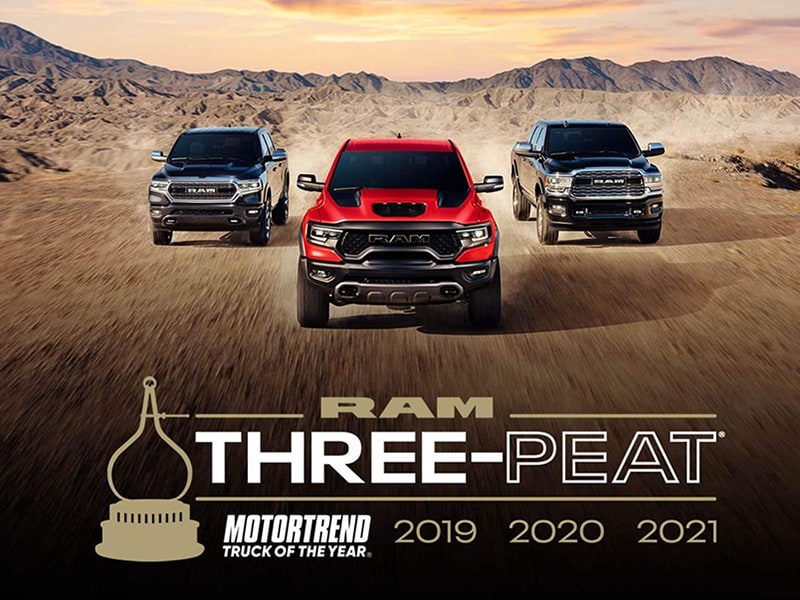 RAM Motortrend Truck of the Year 3-Peat!
