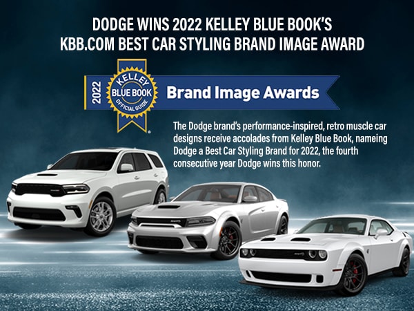 Dodge wins 2022 KBB.COM Best Car Styling Brand Image Award