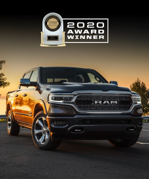 The 2020 Ram 1500 JD Power Award Winner.