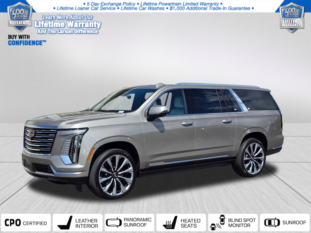 Certified 2025 CADILLAC Escalade ESV Premium Luxury Platinum SUV