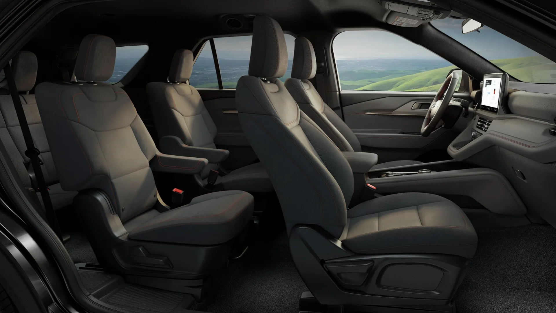 2027 Ford Explorer second-row captain's chairs at Lasco Ford Fenton Michigan