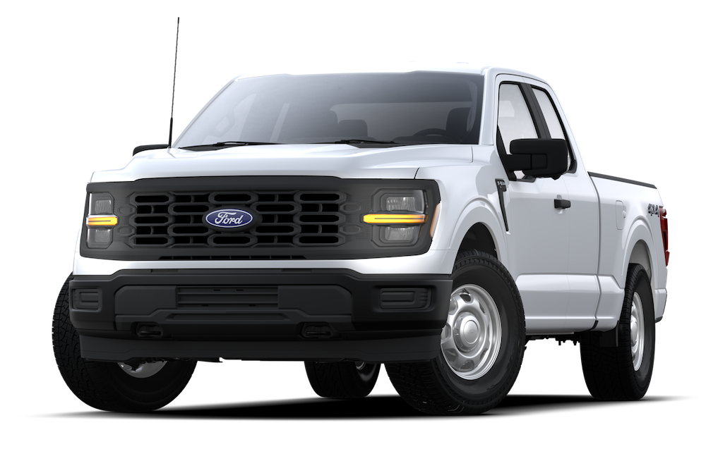 2024 Ford F150® PowerBoost® Hybrid pickup being driven on an open road