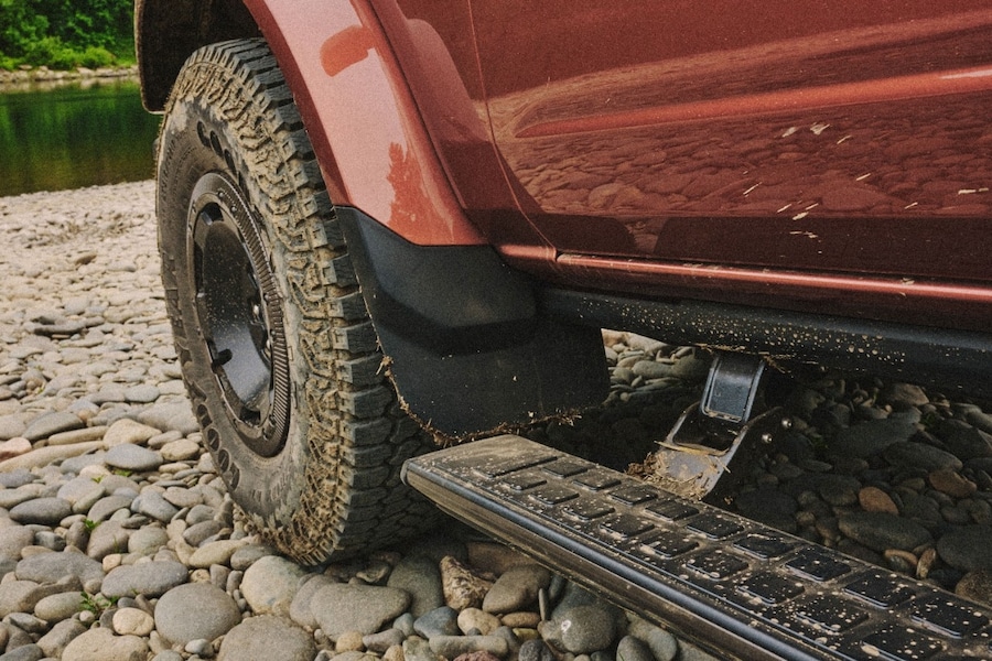 2027 Ford Bronco Filson power-deployed side steps and 35-inch tires Lasco Ford Fenton Michigan