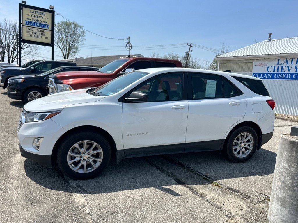 Used 2021 Chevrolet Equinox LS with VIN 3GNAXHEVXMS105833 for sale in Latrobe, PA