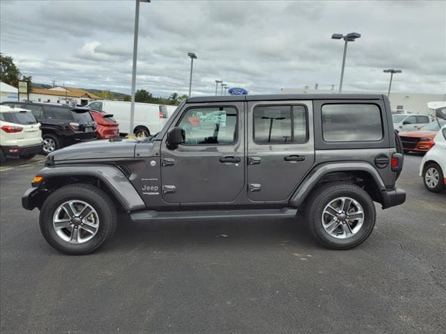 Used 2021 Jeep Wrangler Unlimited Sahara with VIN 1C4HJXEN5MW624344 for sale in Latrobe, PA