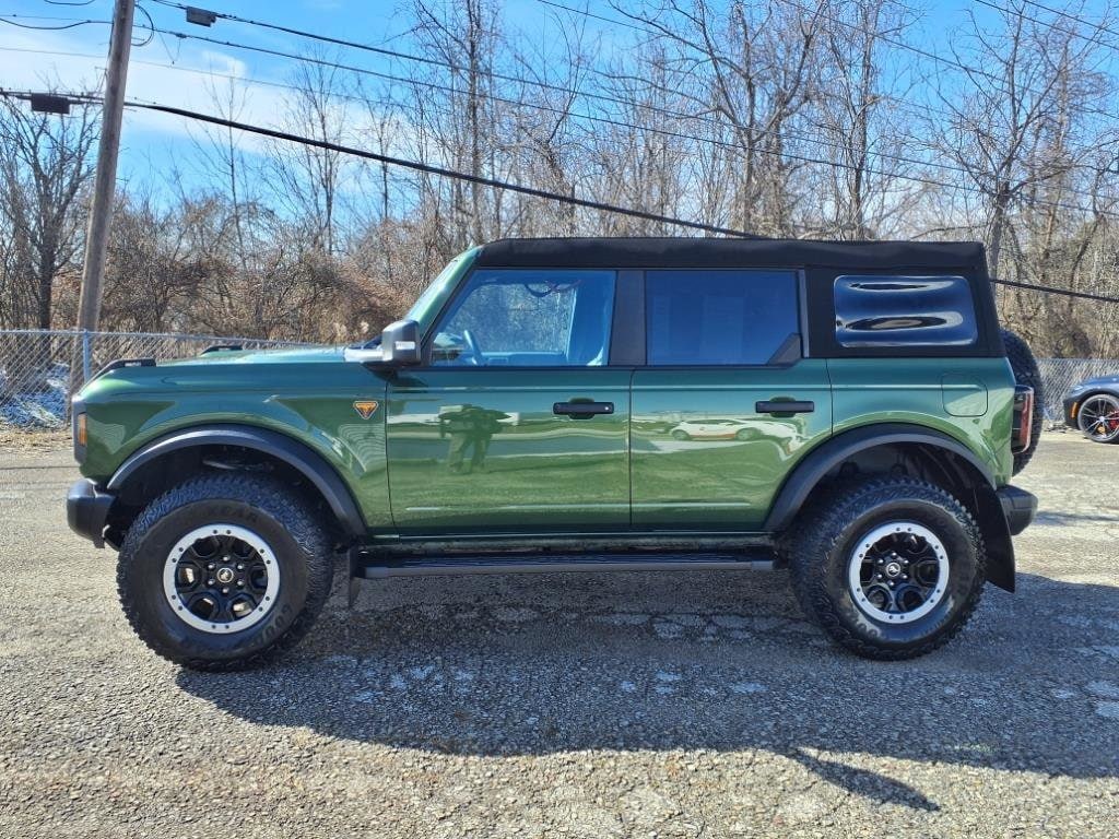 Used 2023 Ford Bronco 4-Door Badlands with VIN 1FMEE5DH8PLB51581 for sale in Latrobe, PA