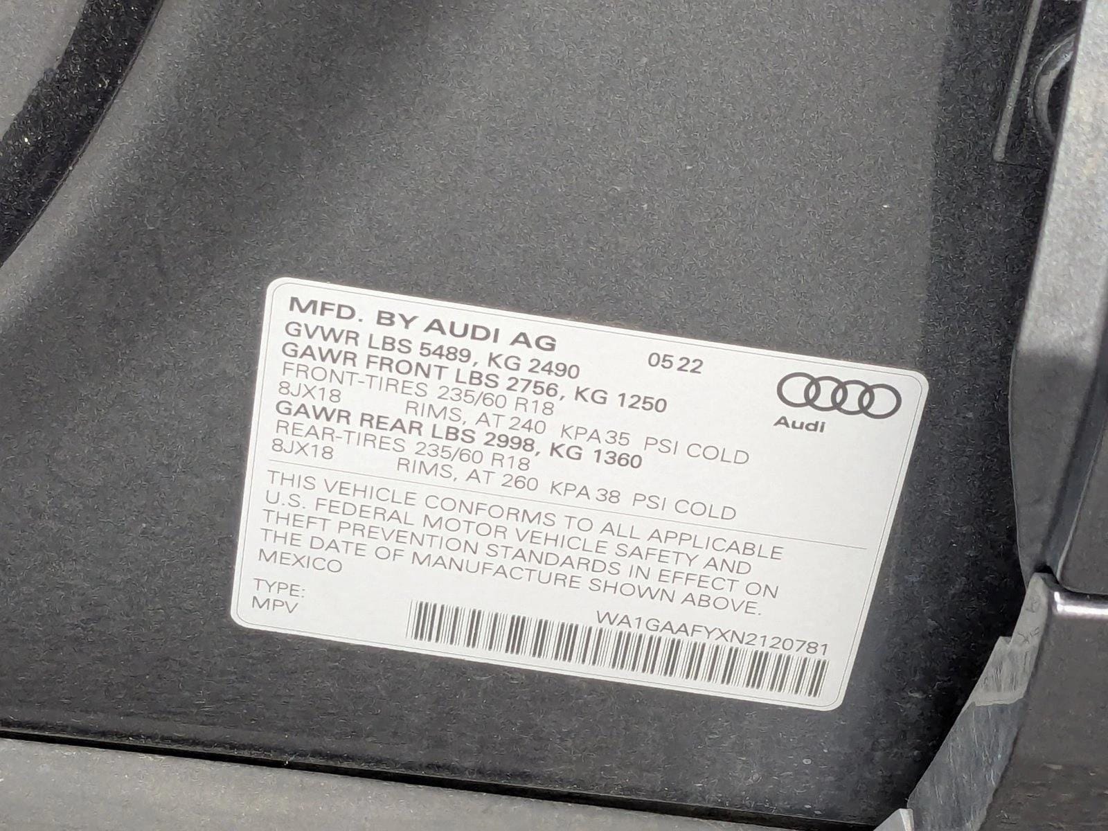 2022 AUDI Q5 - Image 15