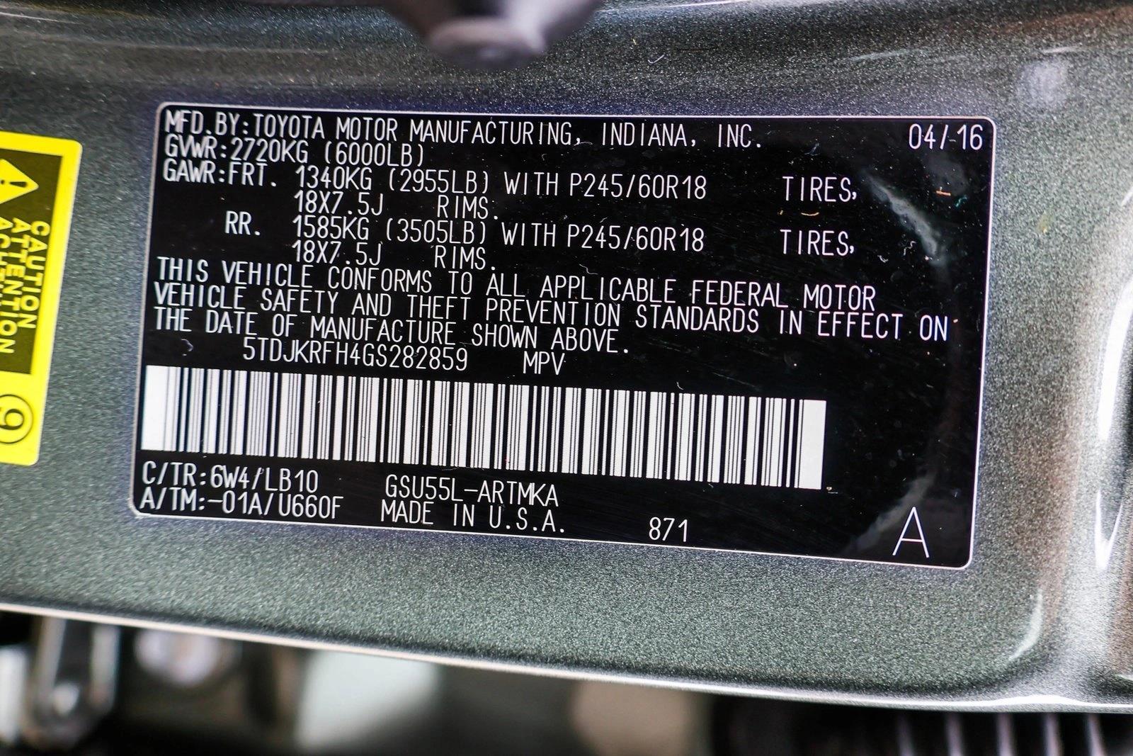 2016 TOYOTA HIGHLANDER - Image 30