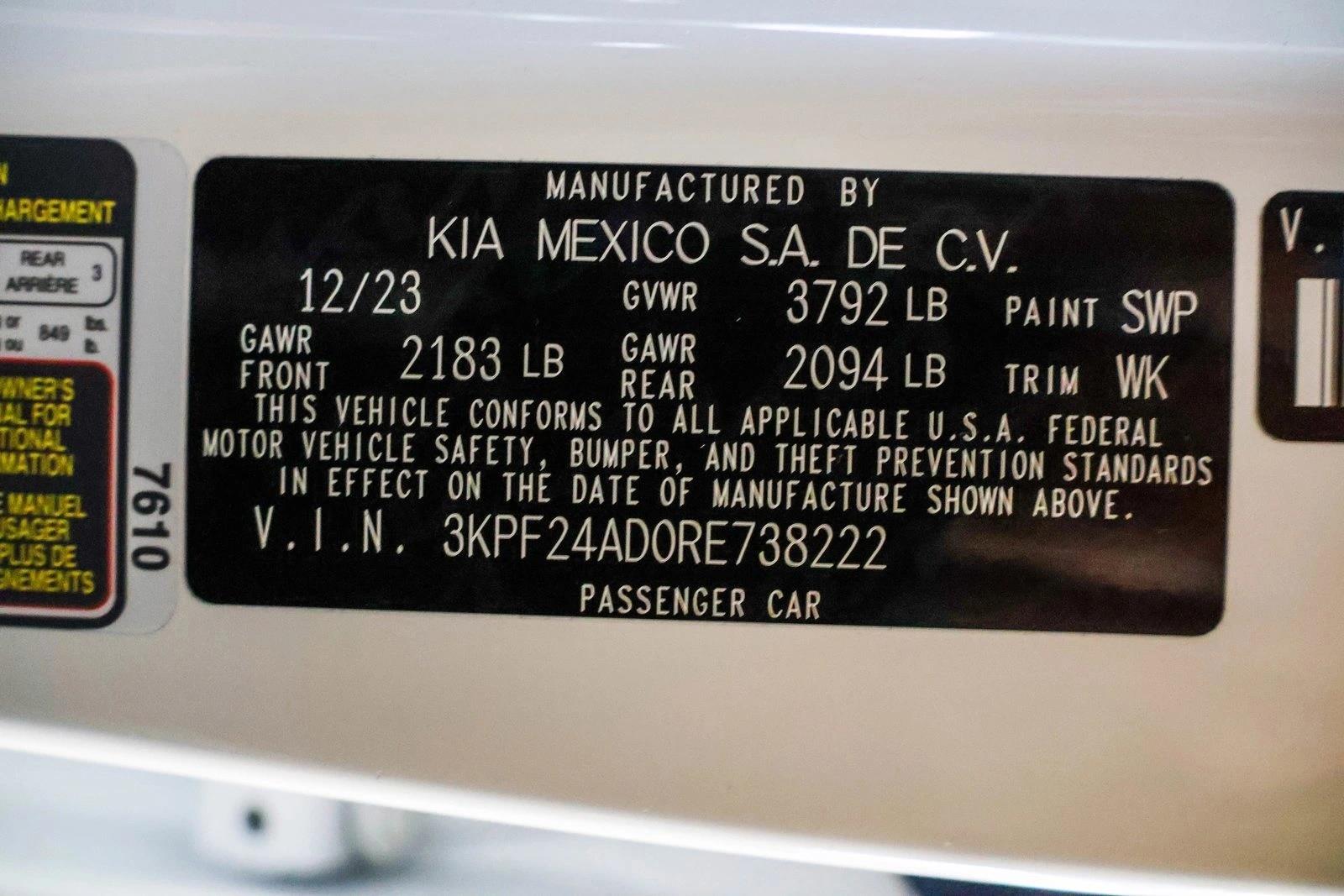 2024 KIA FORTE - Image 27