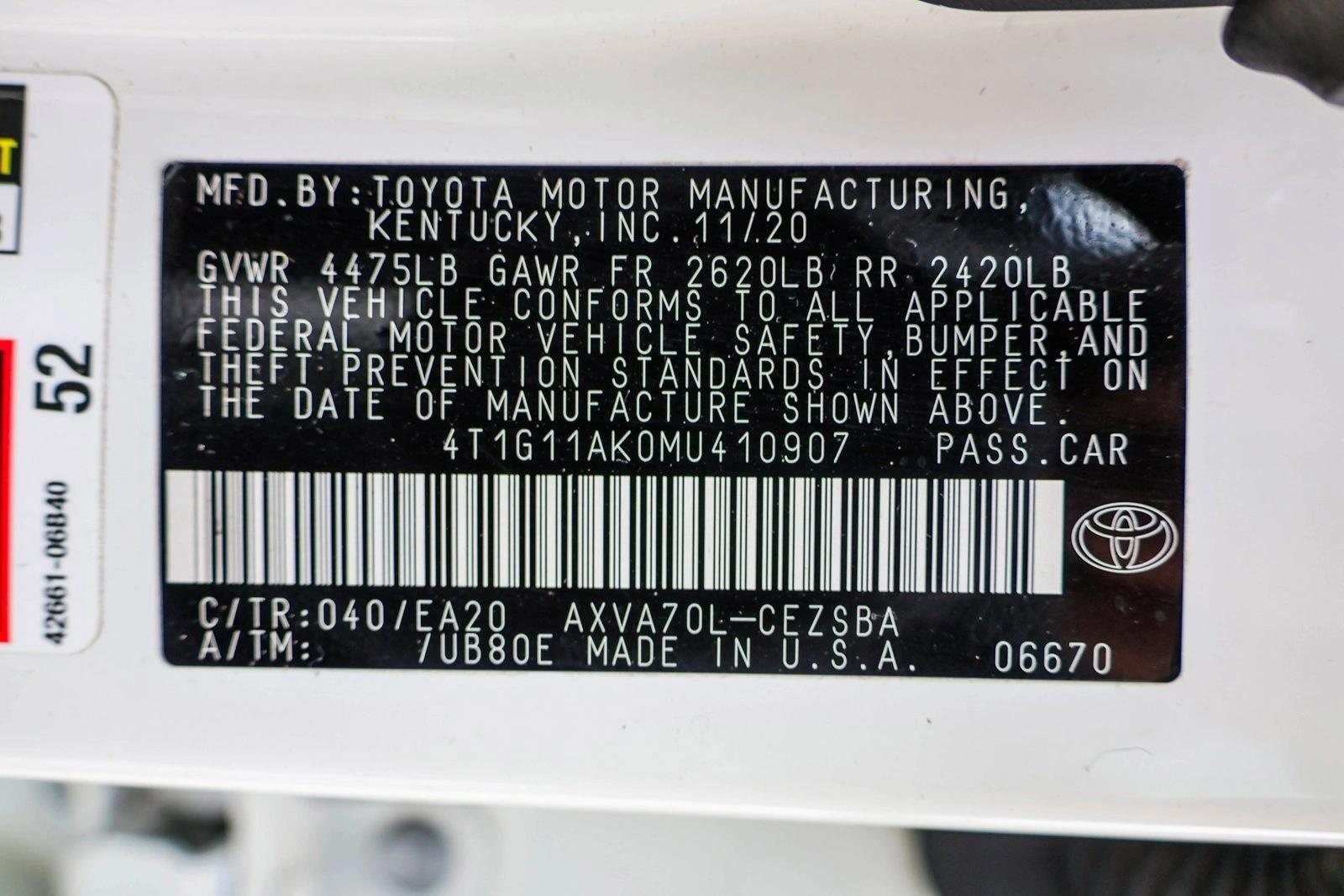 2021 TOYOTA CAMRY - Image 27