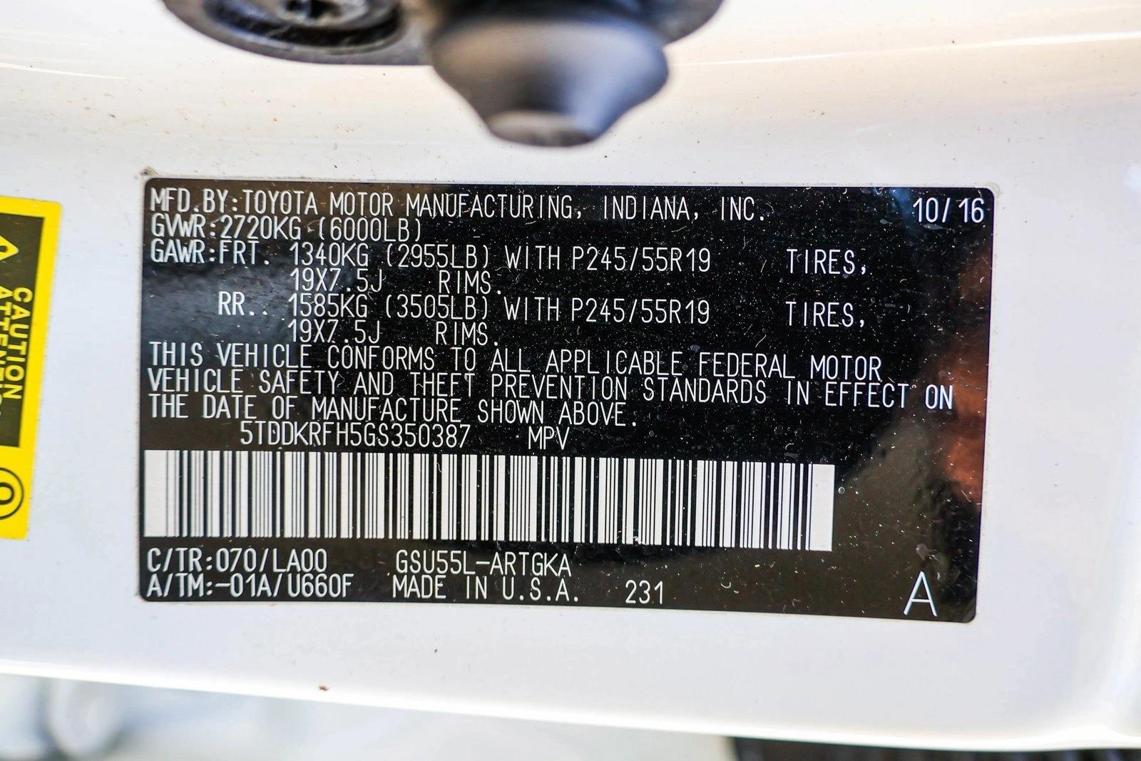 2016 TOYOTA HIGHLANDER - Image 29