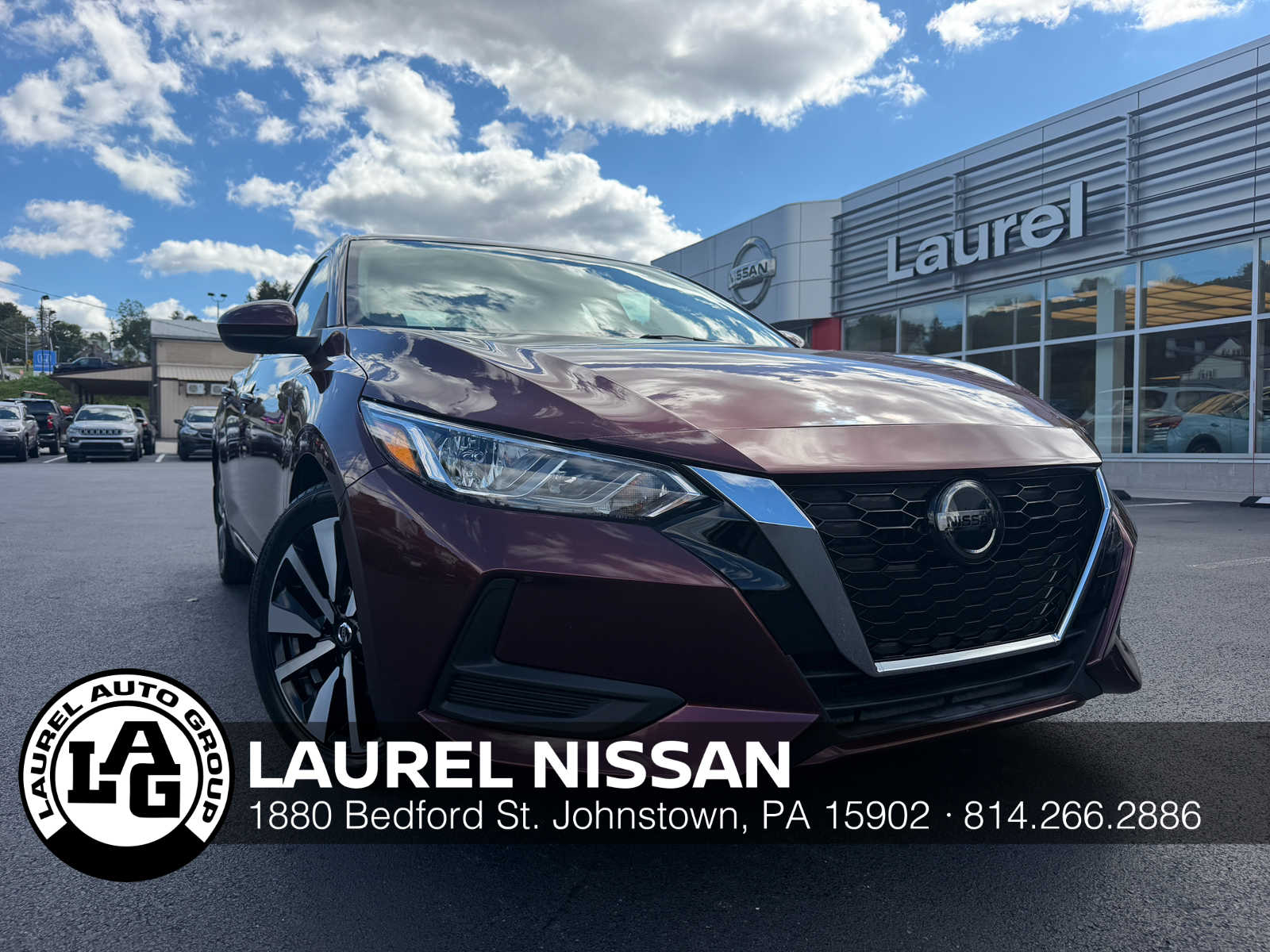 Used 2022 Nissan Sentra SV with VIN 3N1AB8CV6NY278650 for sale in Johnstown, PA