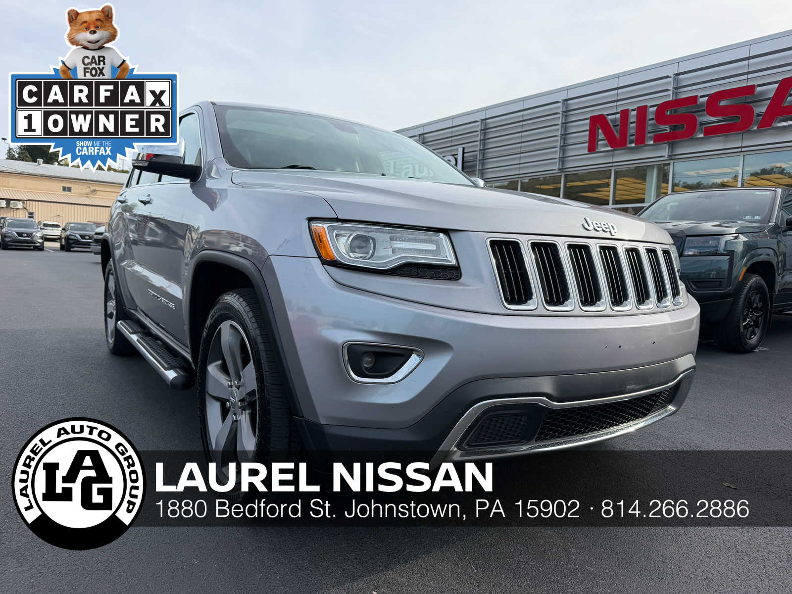 Used 2015 Jeep Grand Cherokee Limited with VIN 1C4RJFBG7FC682285 for sale in Johnstown, PA
