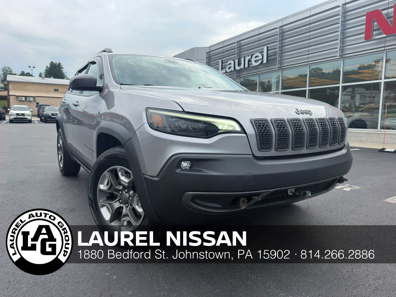 Used 2019 Jeep Cherokee Trailhawk with VIN 1C4PJMBX7KD102050 for sale in Johnstown, PA