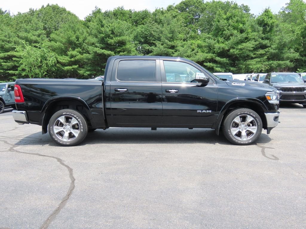 Used 2021 RAM Ram 1500 Pickup Laramie with VIN 1C6SRFJT2MN686729 for sale in Woburn, MA