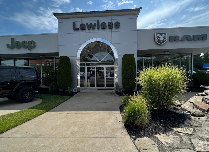 Lawless Chrysler Jeep Dodge Ram Dealership Building in Woburn MA