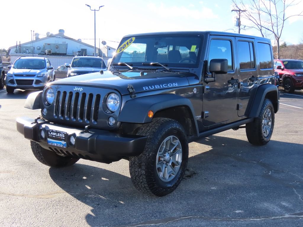 Used 2018 Jeep Wrangler Unlimited Rubicon with VIN 1C4HJWFG2JL915794 for sale in Woburn, MA