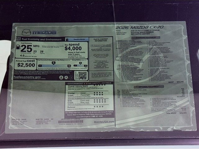 2026 Mazda CX-70 Premium Package - Photo 20
