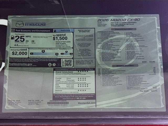 2026 Mazda CX-90 Preferred Package - Photo 20