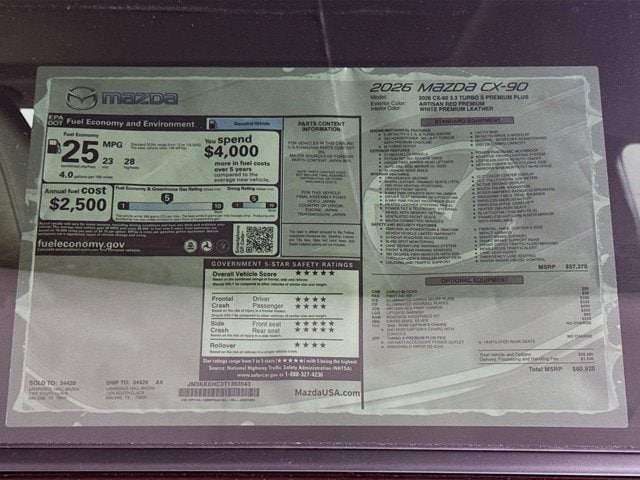 masaページ 2026 Mazda CX-90 Premium Plus Package | CarEdge | CarEdge