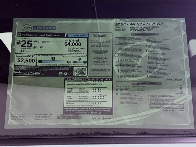 2026 Mazda CX-70 Premium Package - Photo 20