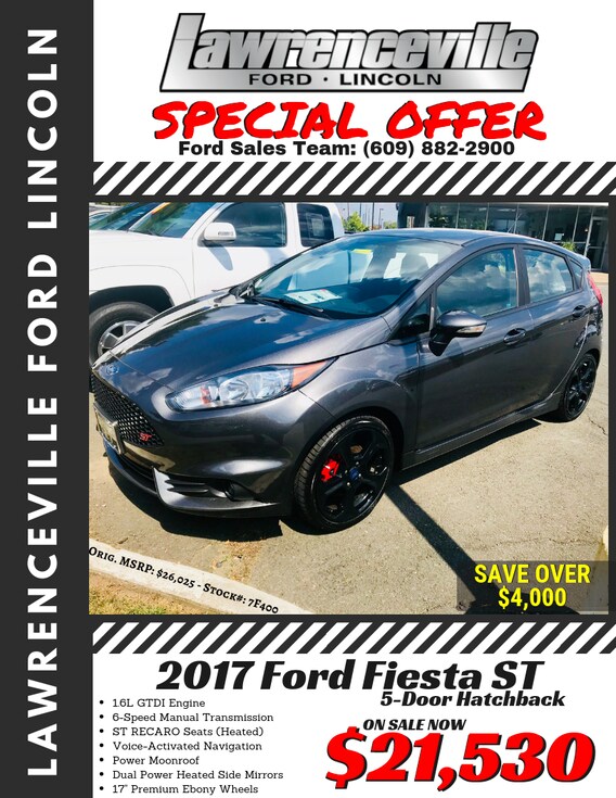 17 Ford Fiesta St Special Offer Lawrenceville Ford Lincoln