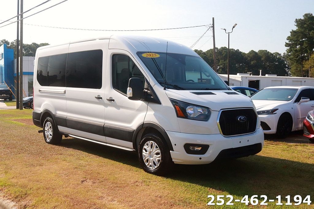 Used 2025 Ford Transit-350 Passenger XLT Wagon Medium Roof Van