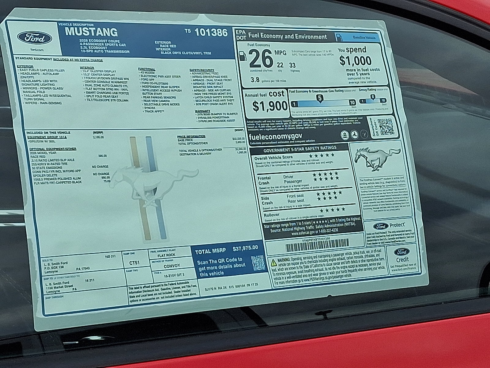 2026 Ford Mustang EcoBoost Fastback - Photo 6