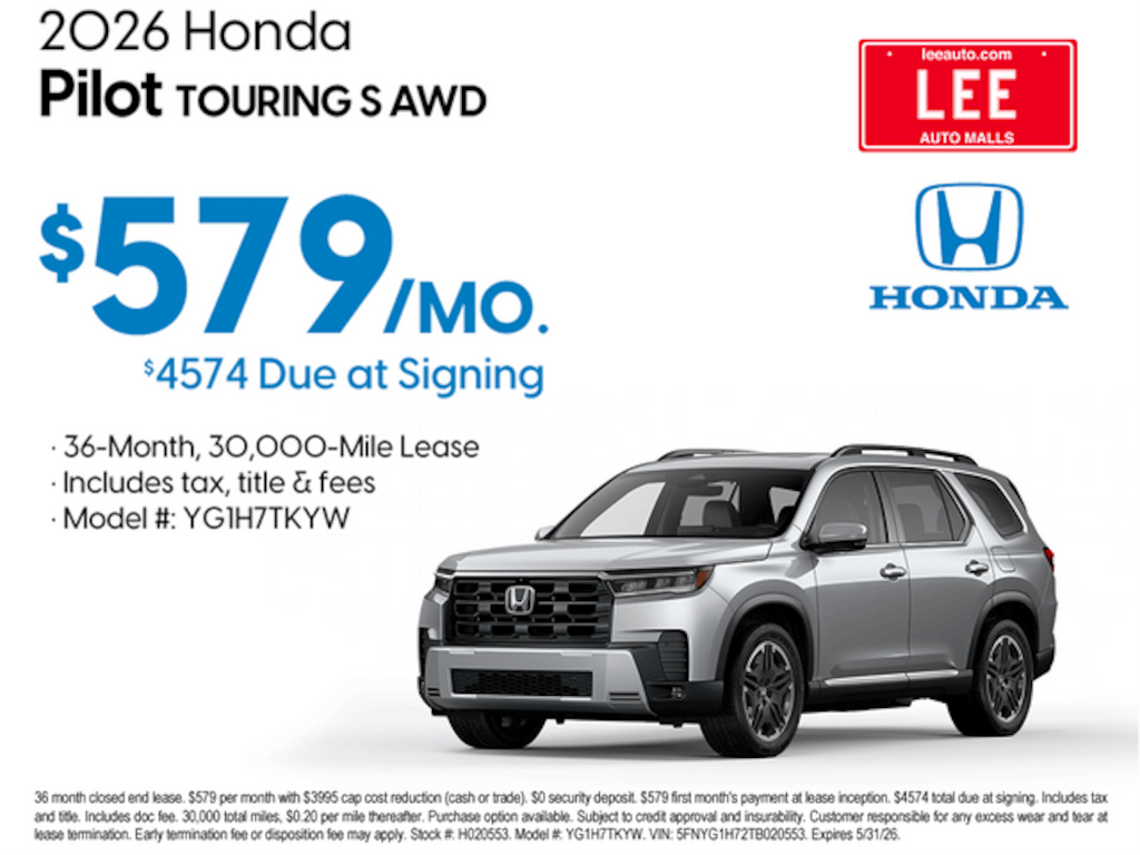 New 2026 Honda Pilot Elite SUV