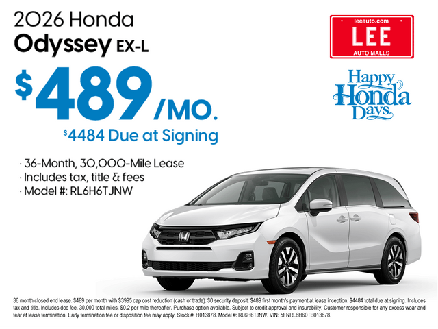 2026 Honda Odyssey EX-L photo 3