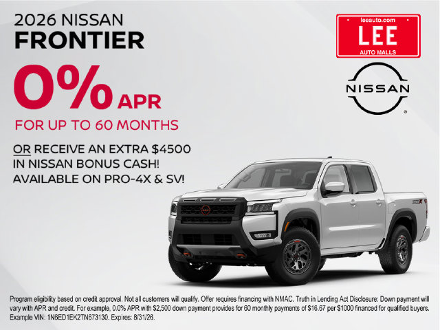 New 2027 Nissan Frontier S Truck King Cab