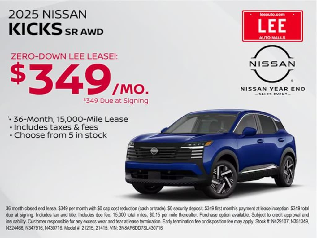 New 2025 Nissan Kicks SV SUV