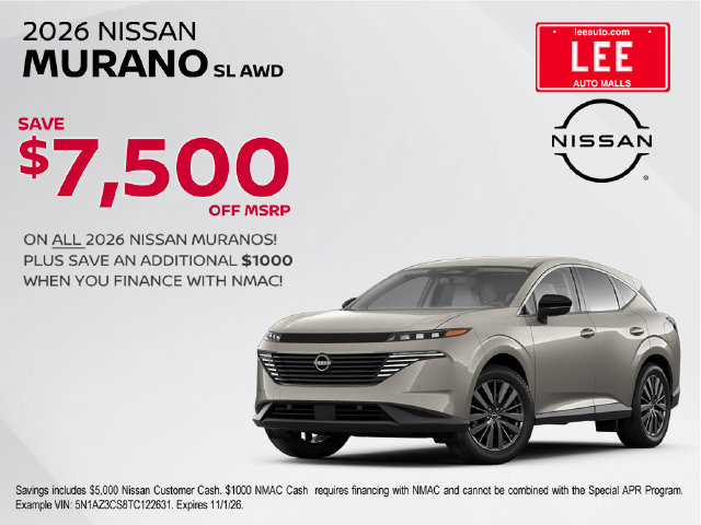 New 2026 Nissan Murano SL SUV