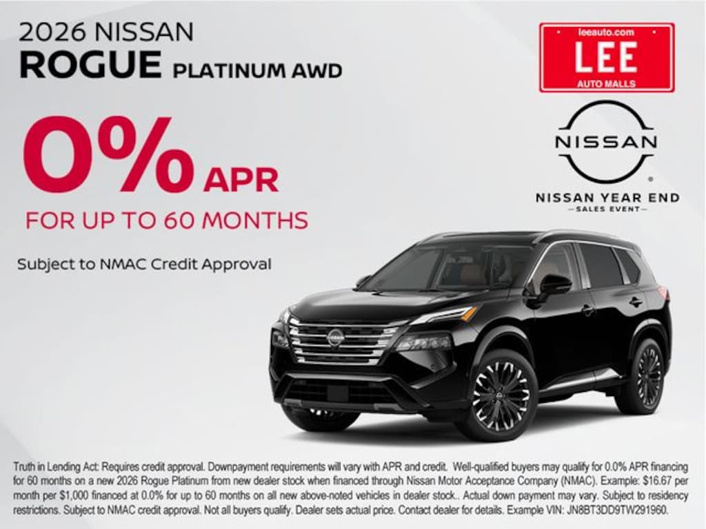 New 2026 Nissan Rogue SV SUV