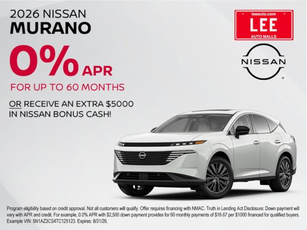 New 2026 Nissan Murano Platinum SUV