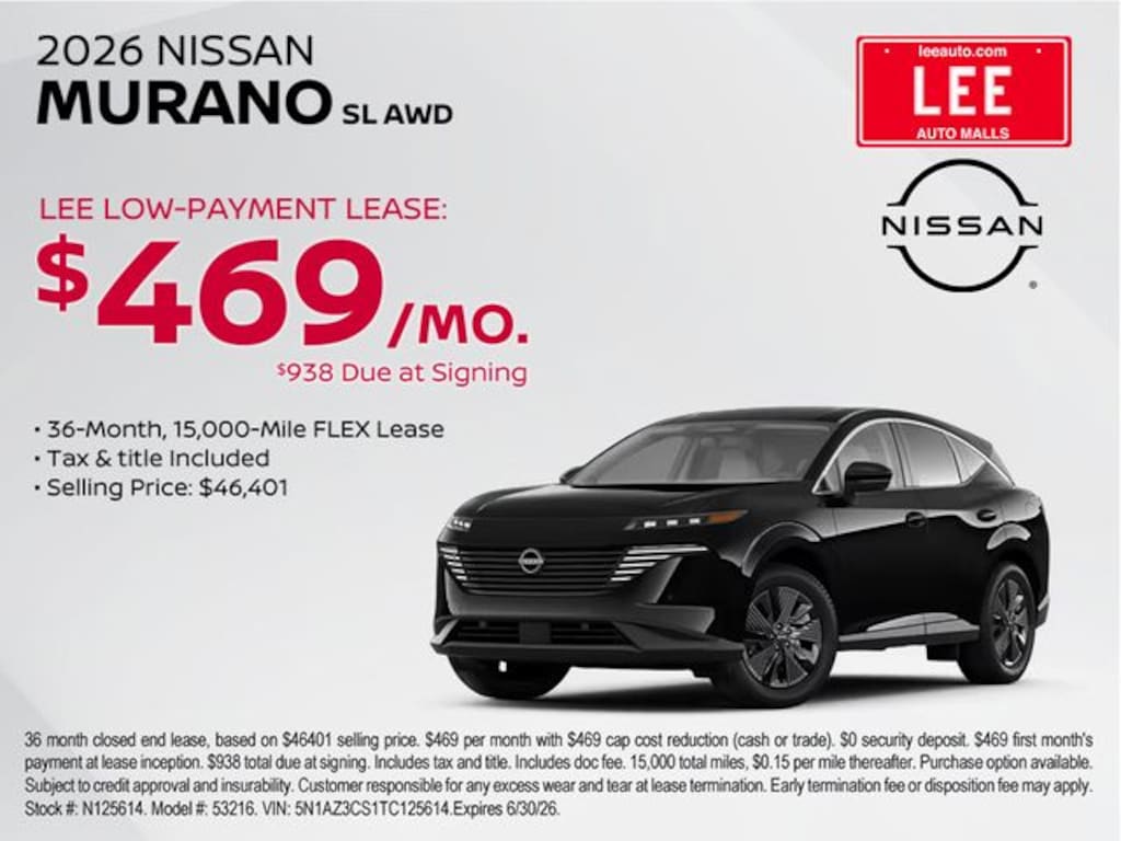 New 2026 Nissan Murano Platinum SUV