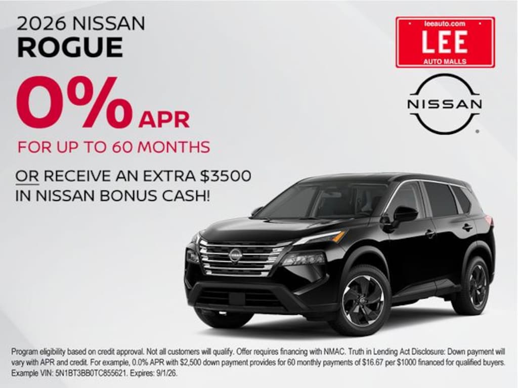 New 2026 Nissan Rogue SV SUV