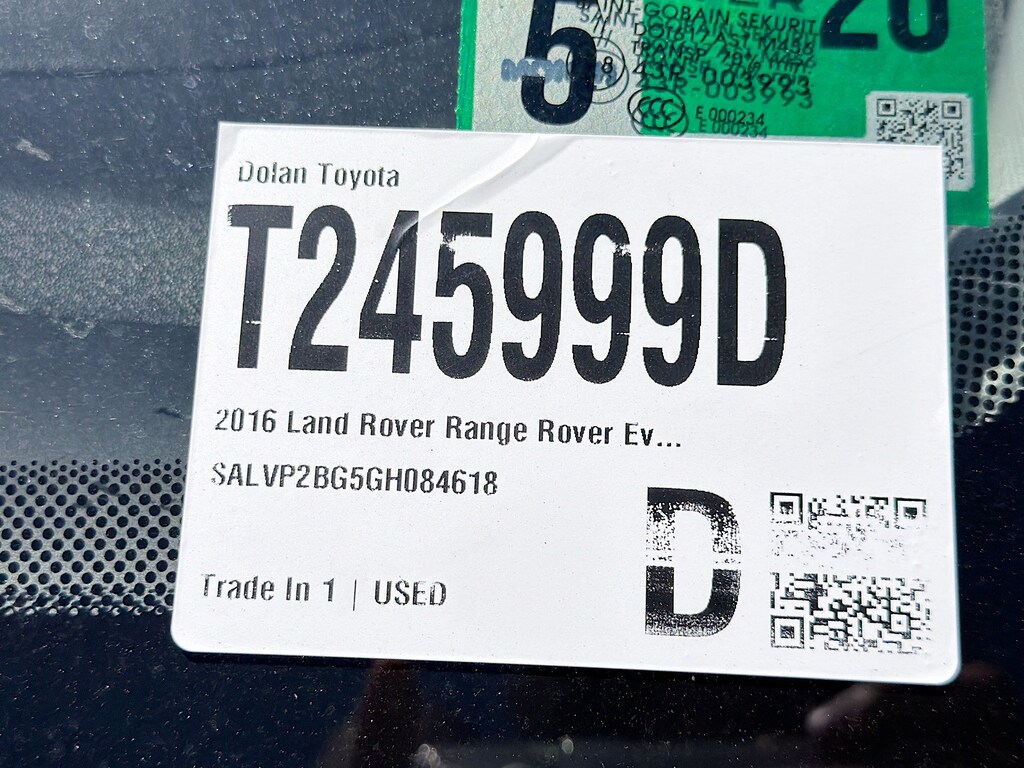 Used 2016 Land Rover Range Rover Evoque SE SUV